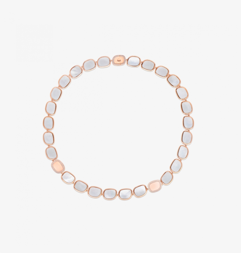 Roberto Coin Necklace With Mother Of Pearl And Diamond - Chain, transparent png