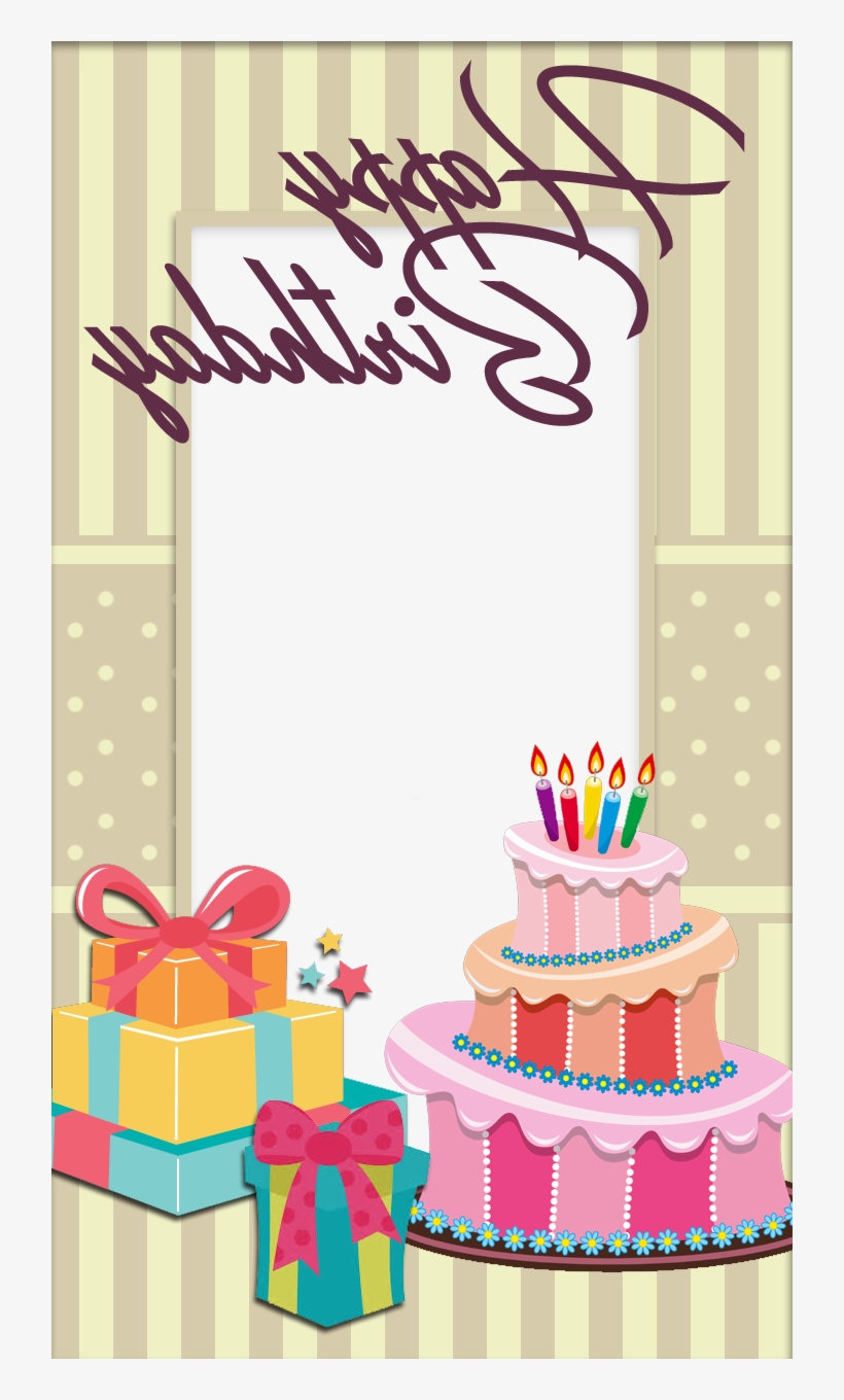 Birthday Cake Photo Frame 8ydm Pretty Birthday Frame - Birthday Party, transparent png
