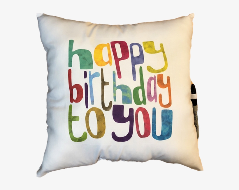 Happy Birthday To You Autograph Pillow - Cute Birthday Meme, transparent png