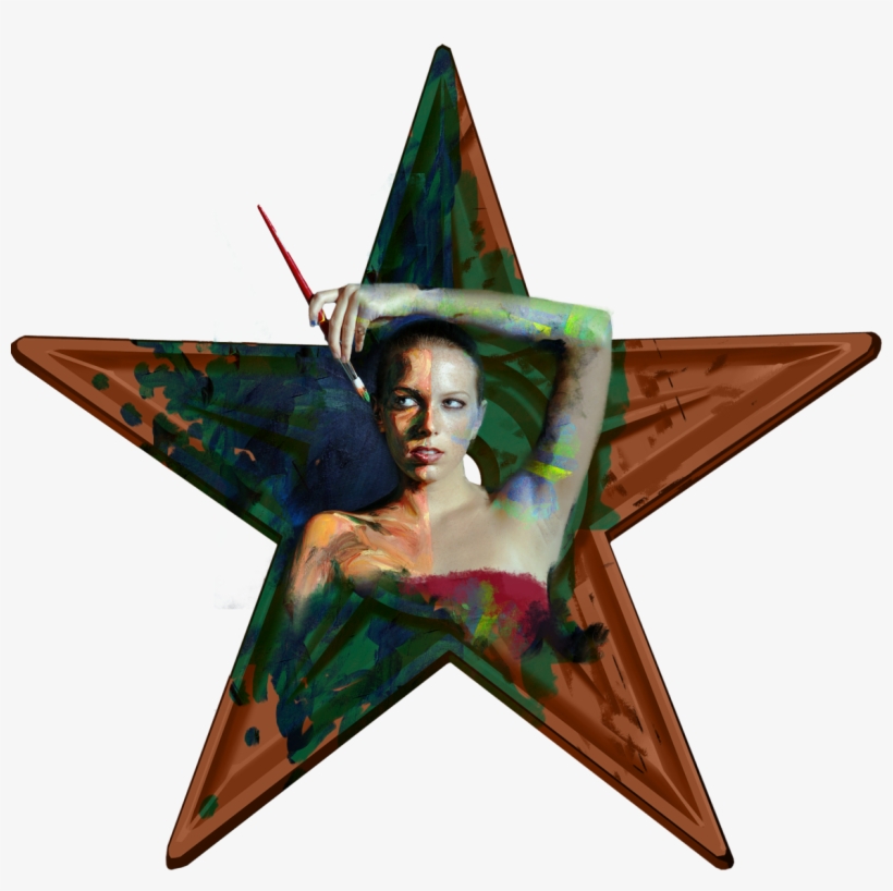 Artsy Lady Barnstar - Brilliant Idea, transparent png