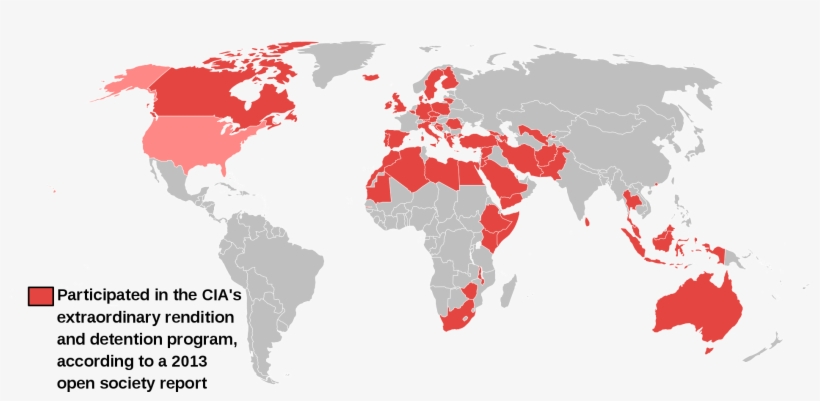 1920px-cia Secret Prisons - Cia Black Sites Map, transparent png