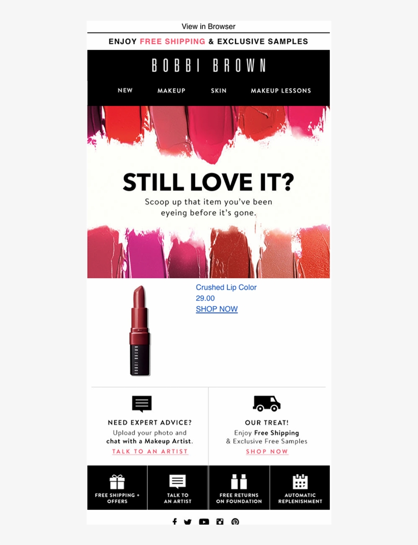 Bobbi Brown Behavioral - First Order Welcome Email, transparent png