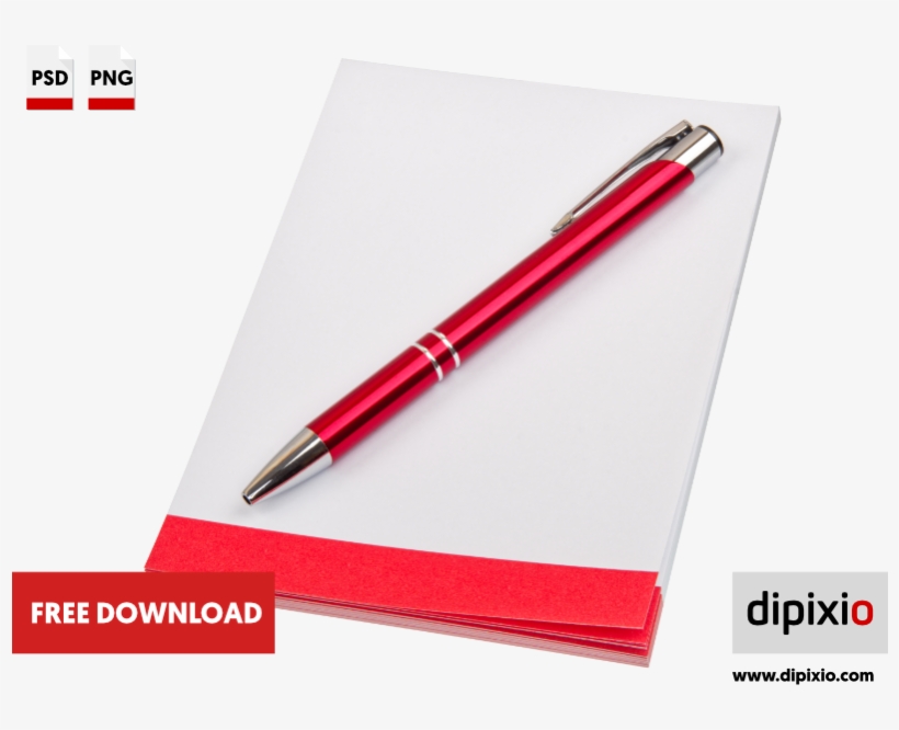 Paper Block And Pen - Yellow Chilli Png, transparent png
