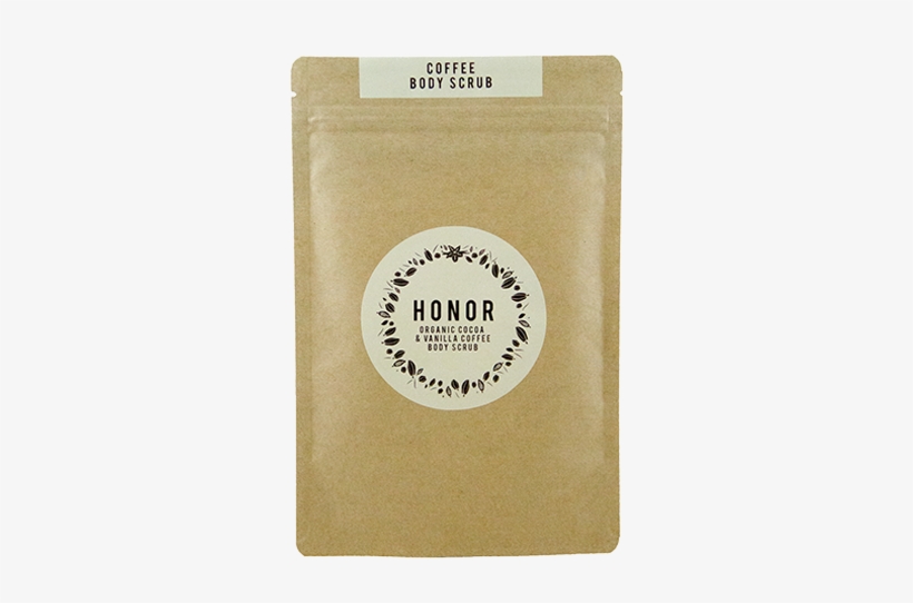 Cocoa And Vanilla Organic Coffee Scrub - Paper Bag, transparent png