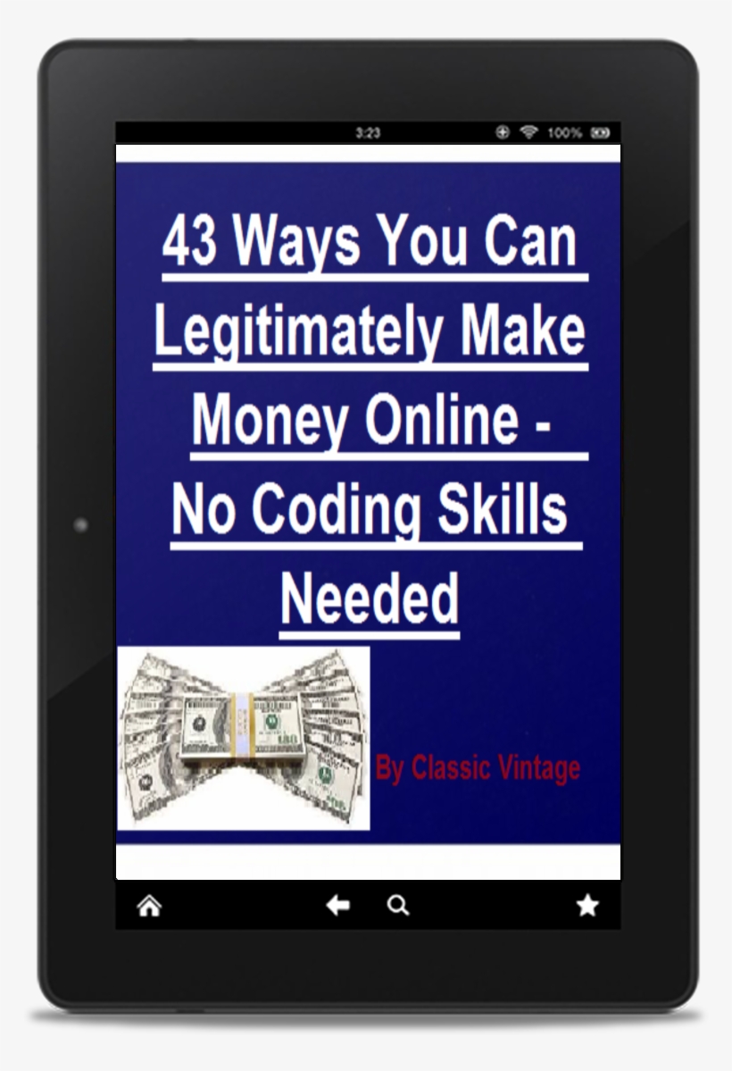 43 Ways You Can Legitimately Make Money Online - E-book Readers, transparent png