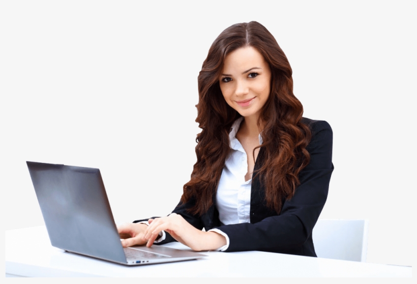 Happy Girl On The Office, transparent png