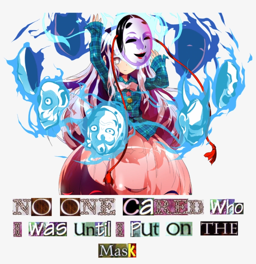 The Mask Hopeless Masquerade Cartoon Fictional Character - Hata No Kokoro Male, transparent png