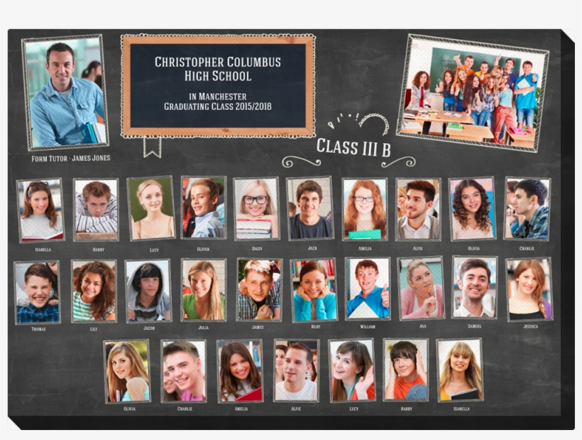 School Memory Colorland Com Photo Canvas X - Pomysły Na Tablo Klasowe, transparent png