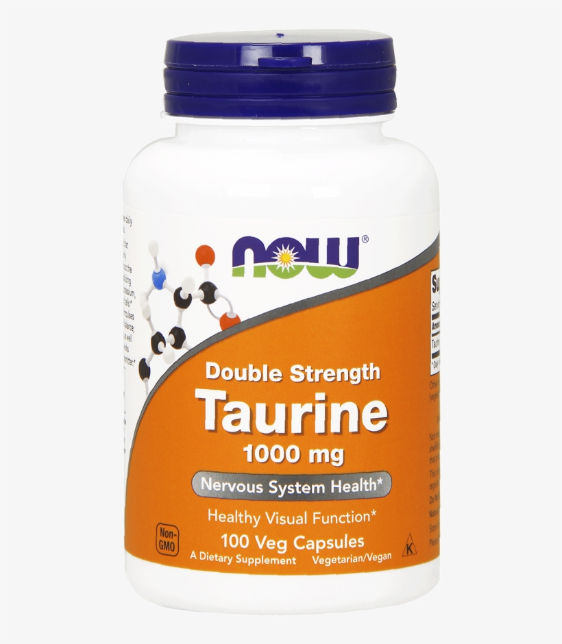 NOW Taurine Double Strength  Taurina Doppia Forza  1000 Mg  250 Capsule Vegetali - Foto 2