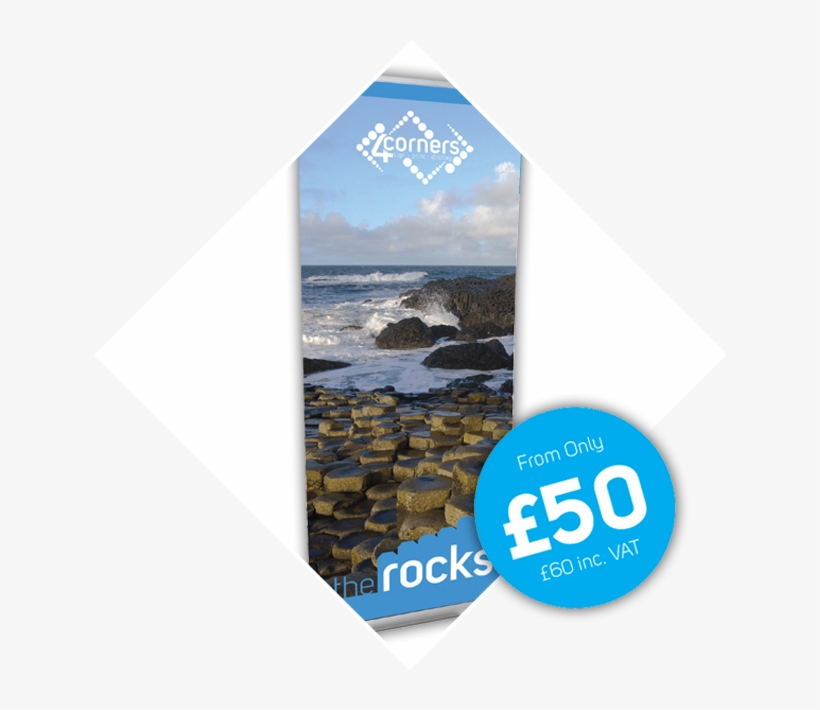 The Rocks Budget Roll Up Banner Stand - Ocean, transparent png
