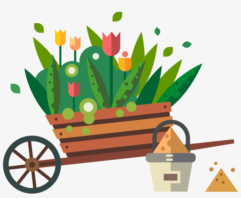 Clipart Library Download Garden Tool Landscaping Shipping - Garden Vector Png, transparent png