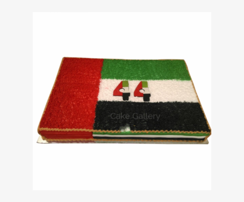 National Day Square Cake In Sharjah - Uae National Day Cakes, transparent png