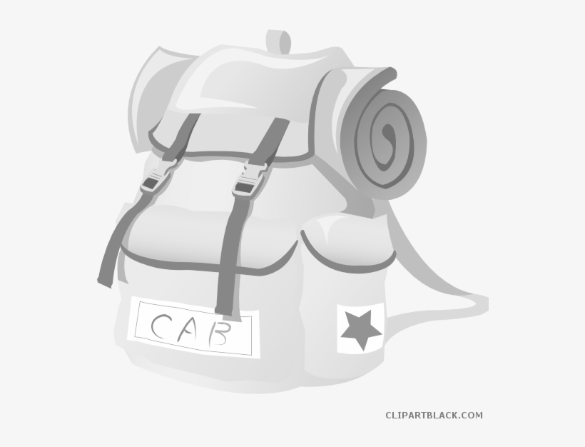 Hiking Backpack Clipart - Backpack Hiking Clipart, transparent png