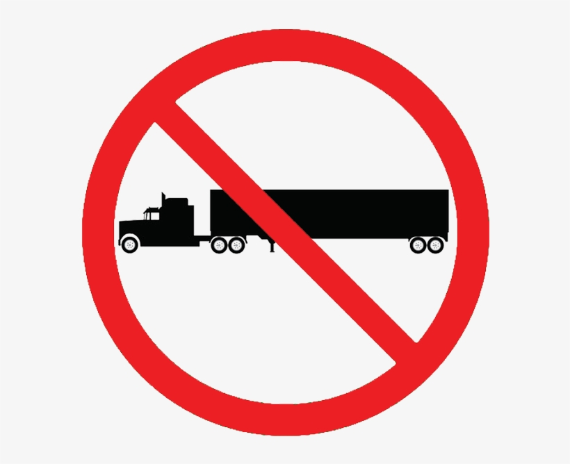Truck Not Allowed, transparent png