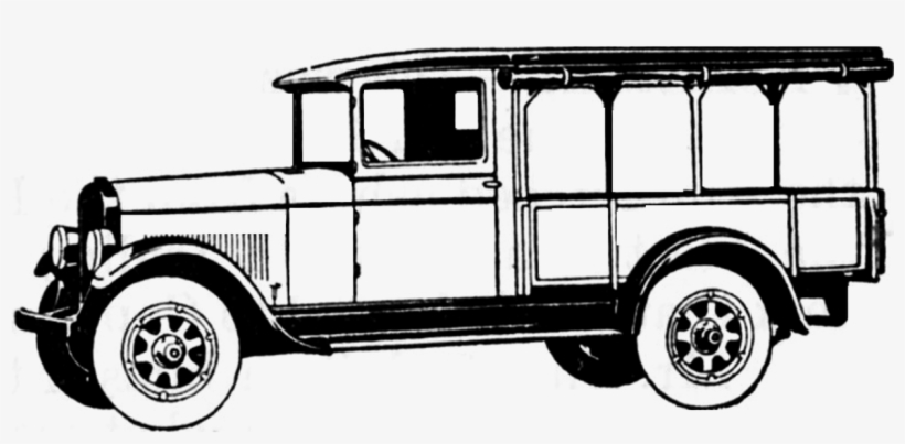 Vintage Truck Bus - Vintage Bus Png, transparent png