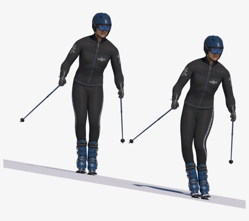 Knee Roll Too Close - Skiing Close Together, transparent png