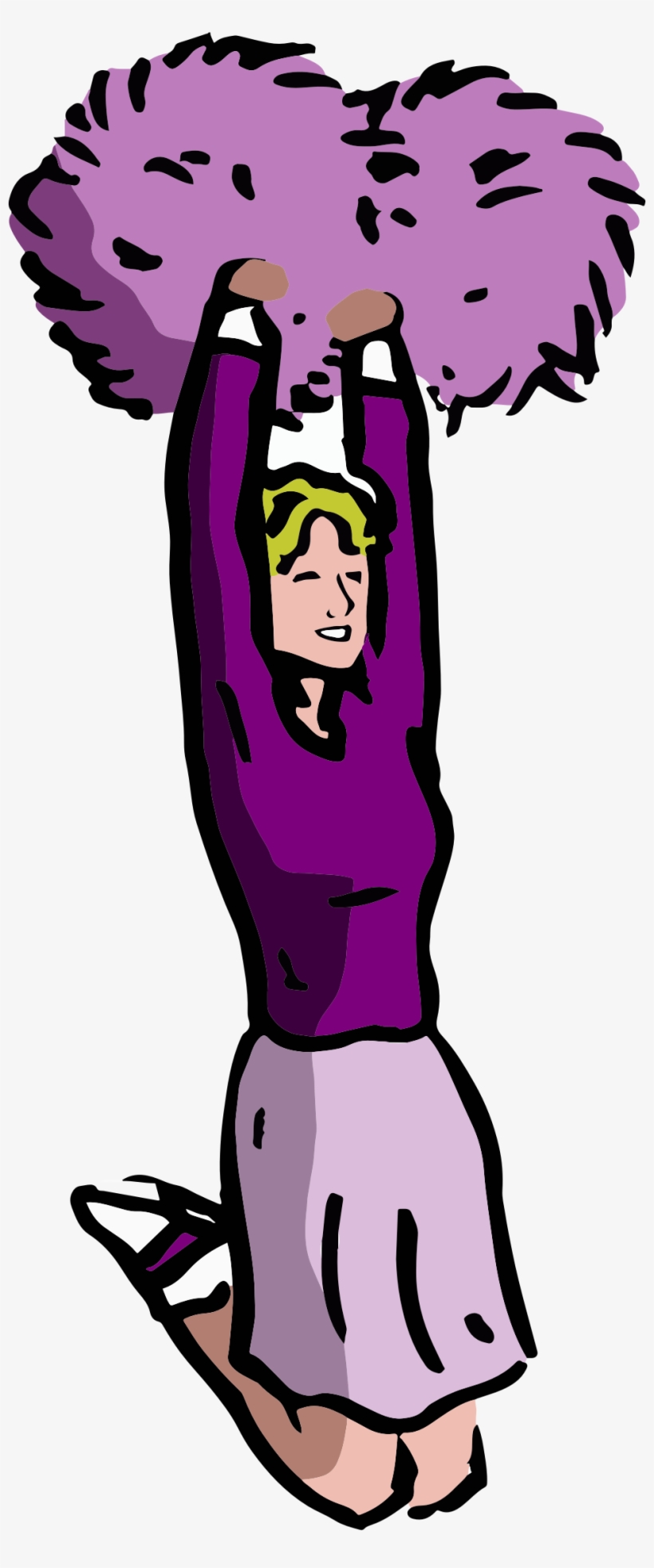 Graphic Download Cartoon Cheerleader Big Image Png, transparent png