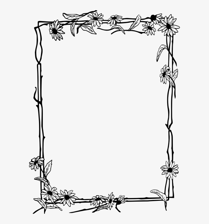 Medium Image - Daisy Frame Clipart, transparent png