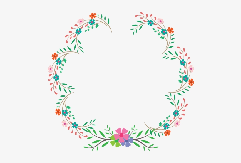 Vòng Tròn Hoa Đẹp, Vòng Hoa - Birthday Border Design Png, transparent png