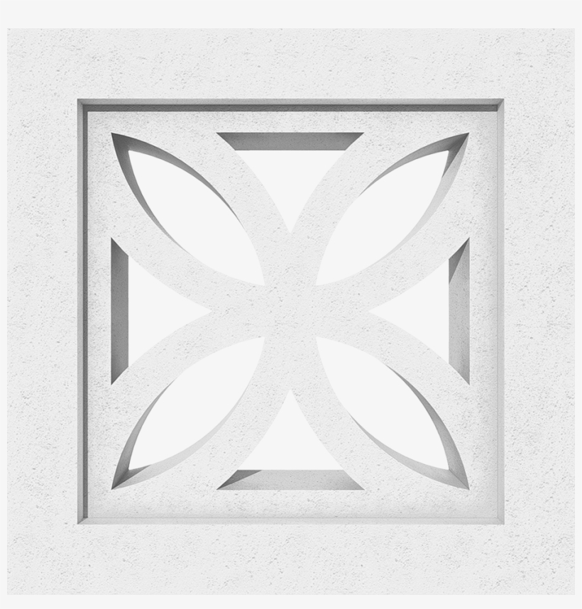 Gạch Bông Gió Hoa Mai Block - Emblem, transparent png