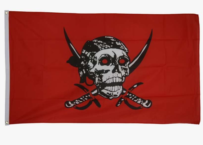 Red Pirate Flag, transparent png