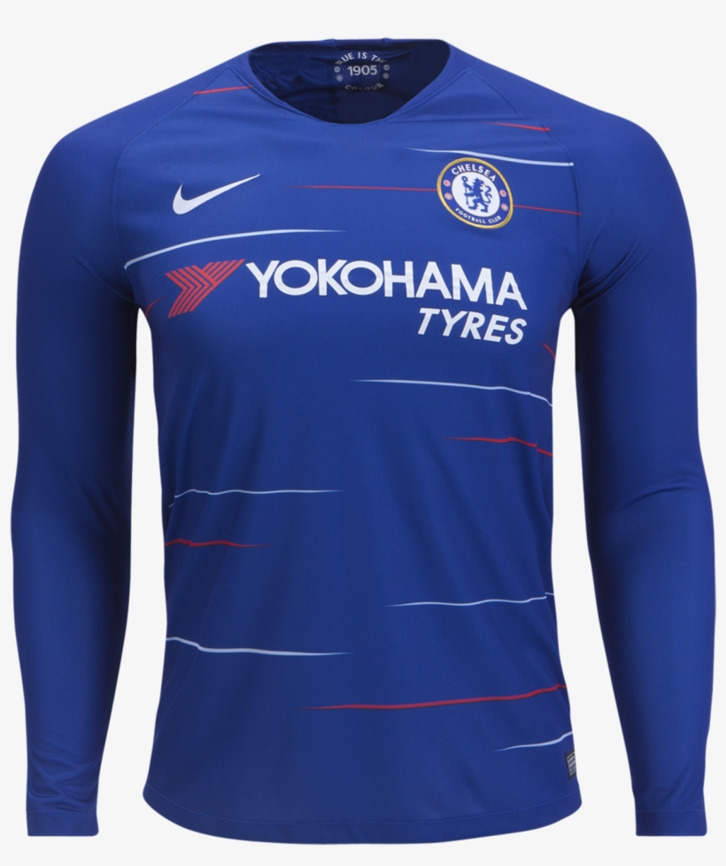 Chelsea - Chelsea Long Sleeve Jersey 18 19, transparent png