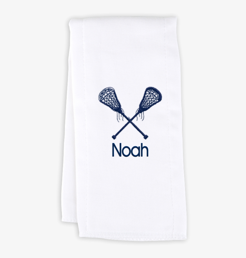 Personalized Burp Cloth With Lacrosse - Field Lacrosse, transparent png