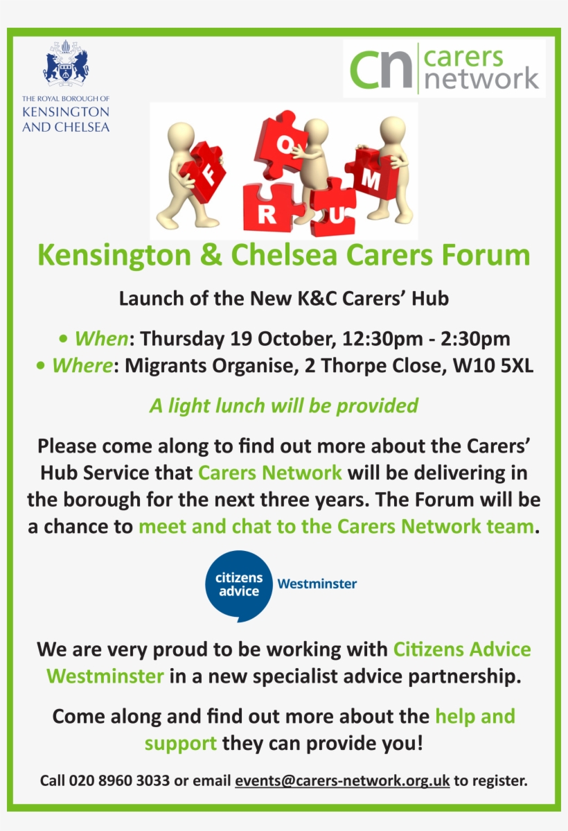 Come To The Kensington & Chelsea Carers Forum Where - Royal Borough Of Kensington And Chelsea, transparent png