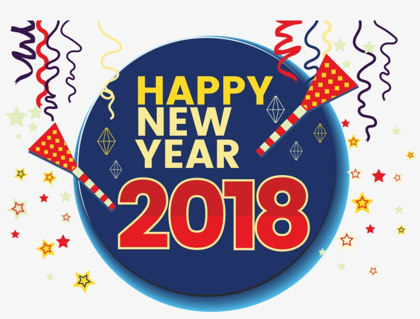 Happy New Year 2018 Images Png, transparent png