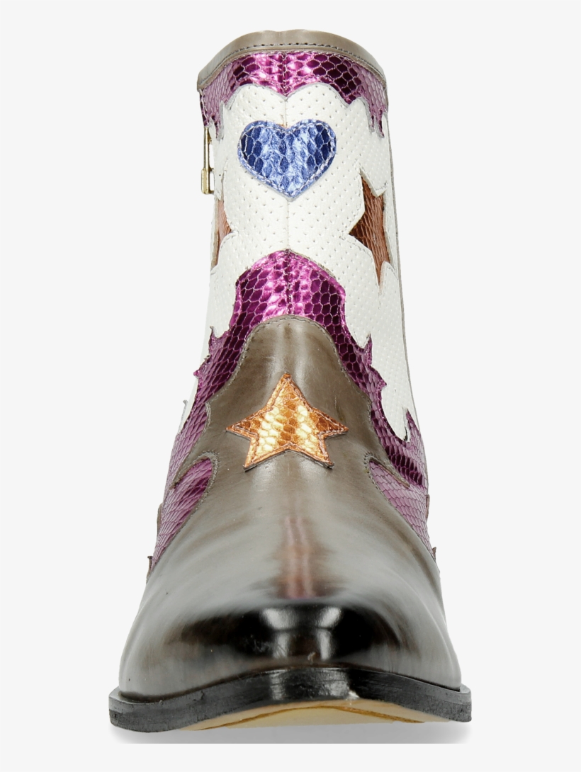 Ankle Boots Marlin 12 Grigio Glitter Fuxia Venice Perfo - Chelsea Boot, transparent png