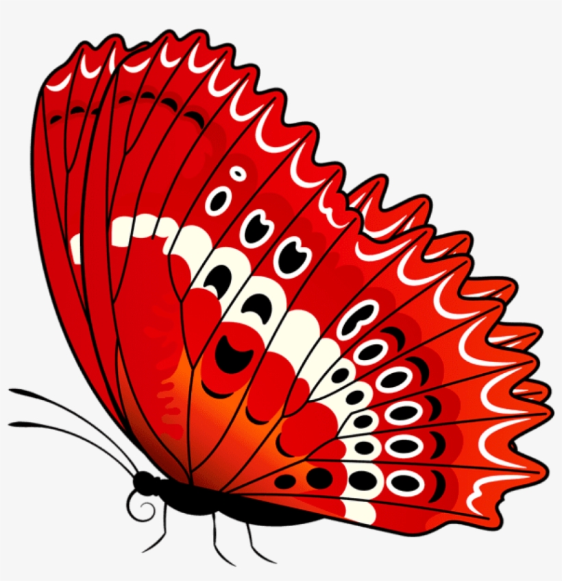 Free Png Download Butterfly Red Transparent Clipart - Png Butterfly, transparent png
