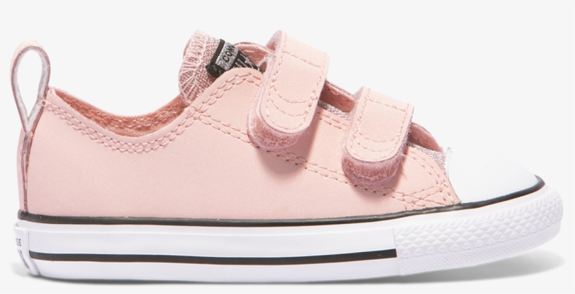 Chuck Taylor All Star Glitter Toddler 2v Storm Pink - Converse, transparent png