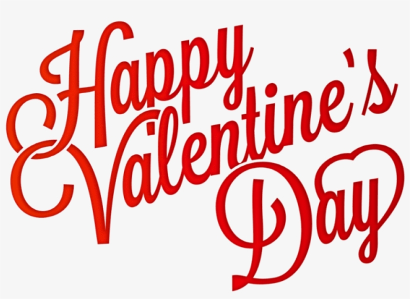 Free Png Download Red Happy Valentine's Day Png Clip-art - Happy Valentine Day Png, transparent png