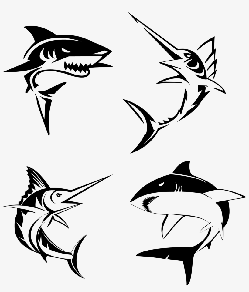 Jpg Royalty Free Marlin Clipart Long Fish - Marlin Fish Vector, transparent png