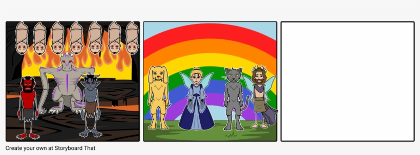 Heaven And H,e,double Hockey Sticks - Cartoon, transparent png