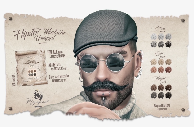 Tp To Ga - Hipster Mustache, transparent png