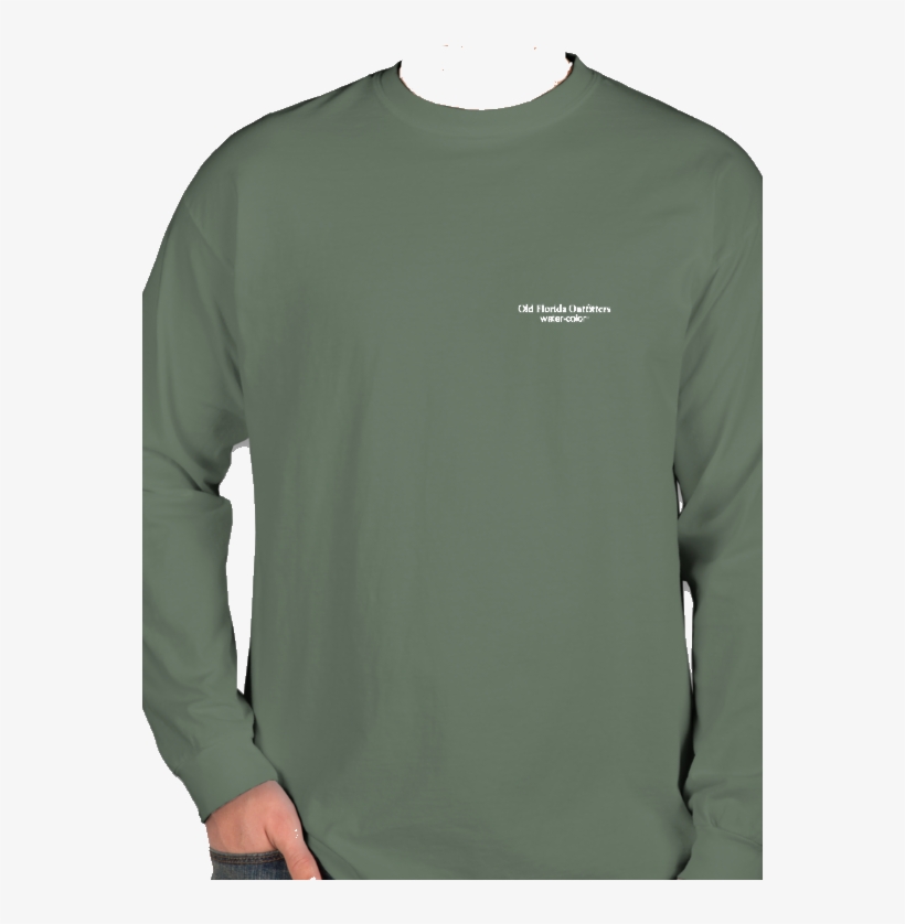 Ofo Long Sleeve Logo T-shirt In Forest/white - Long-sleeved T-shirt, transparent png