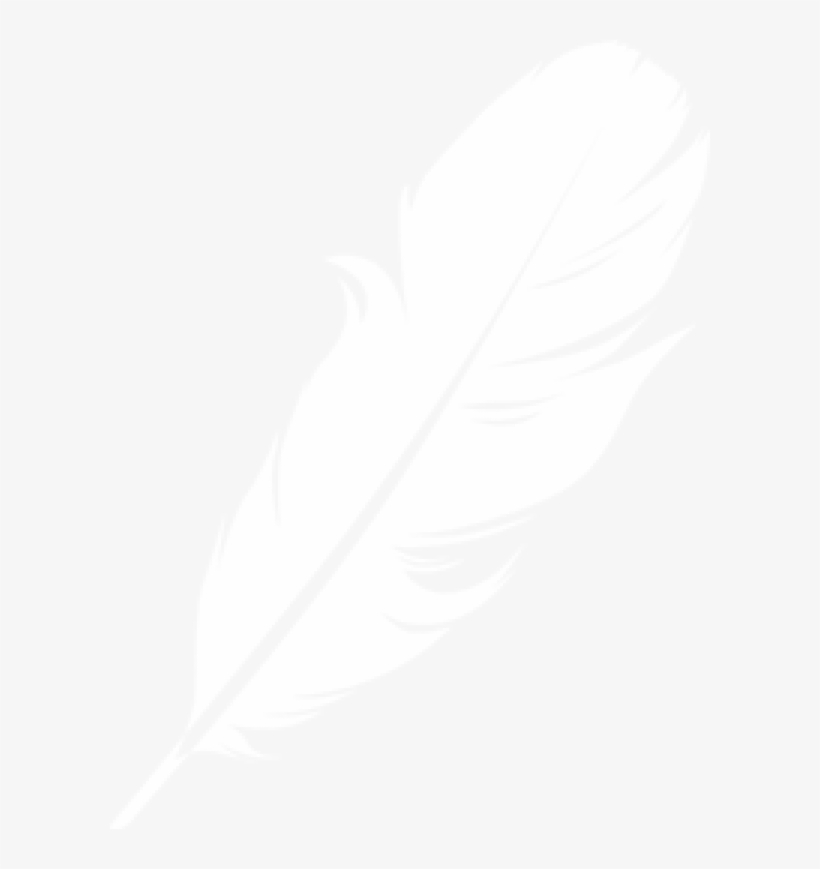 Feather Clipart Logo Image Download - White Feather On Transparent Background, transparent png