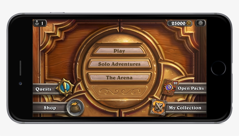 Hearthstone On Phones - Hearthstone Main Menu Mobile, transparent png