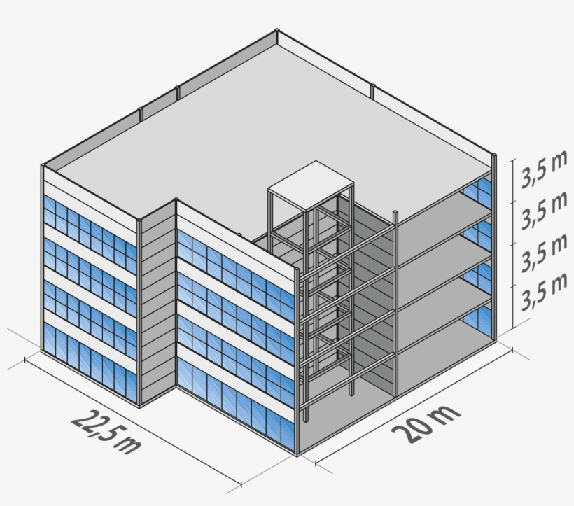 A Modulação G Possui Vãos De 12,5 M - Diagram, transparent png