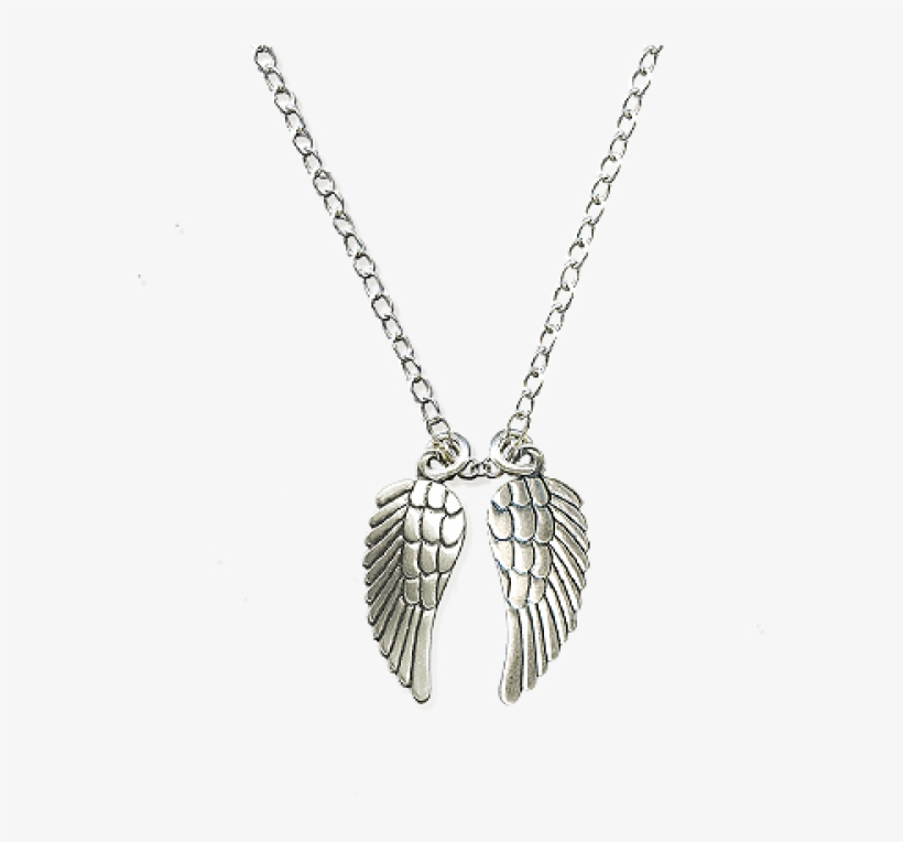 Danon Long Necklace With Angel Wings - Locket, transparent png