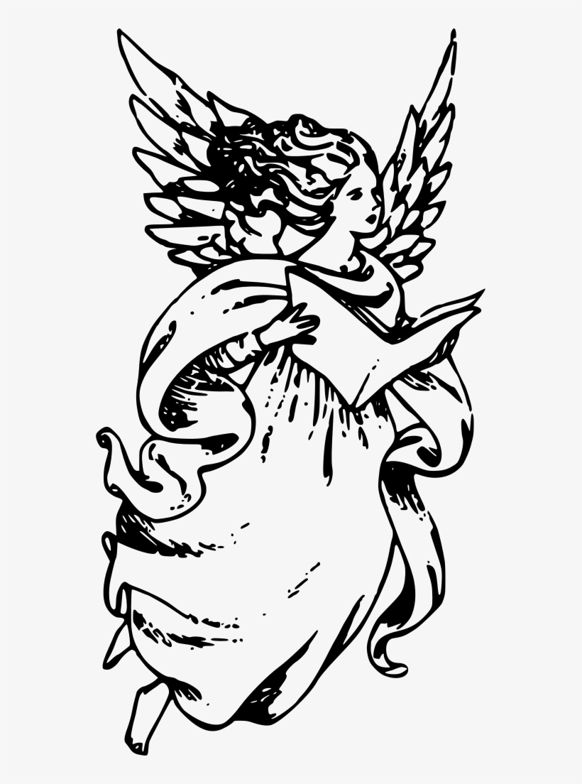 Download Png - Angel With A Book, transparent png