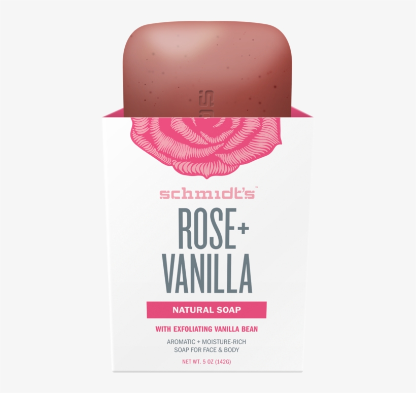 Schmidt's Naturals Rose Vanilla Bar Soap - Cosmetics, transparent png