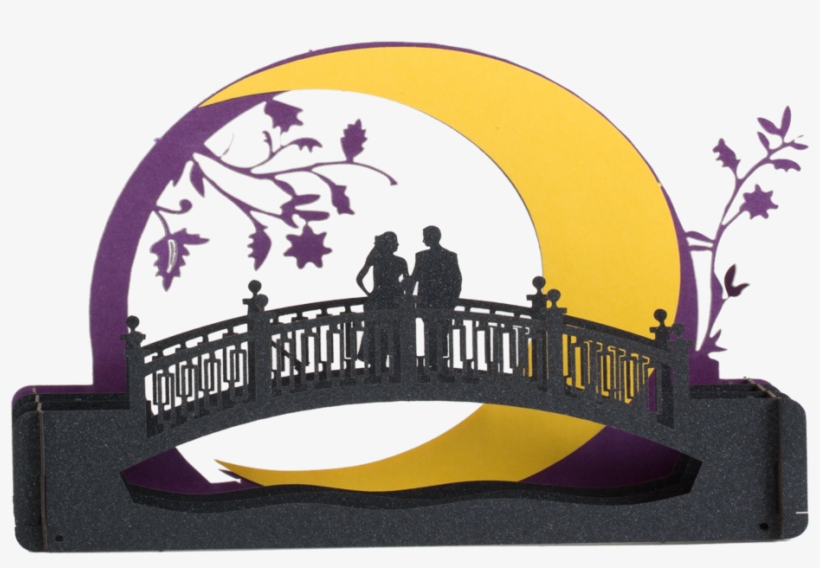 Moon Bridge Pop Up Love Card - Arch, transparent png