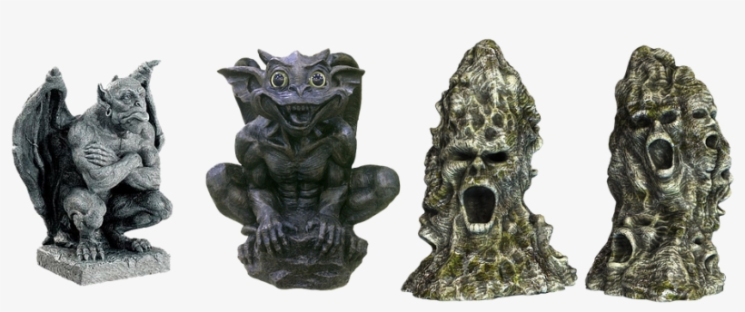 Stone Figure, Isolated, Mysthisch - Gargoyle Sculptures, transparent png