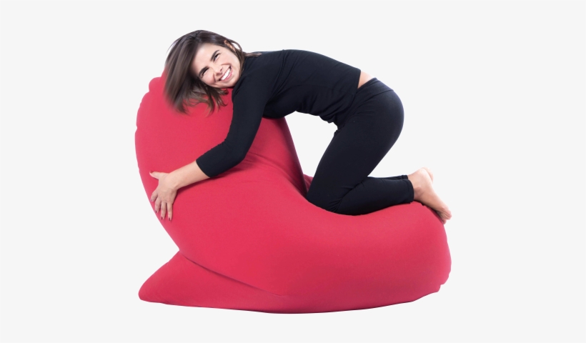 Popheart Heart-shaped Pouf - Bean Bag Chair, transparent png