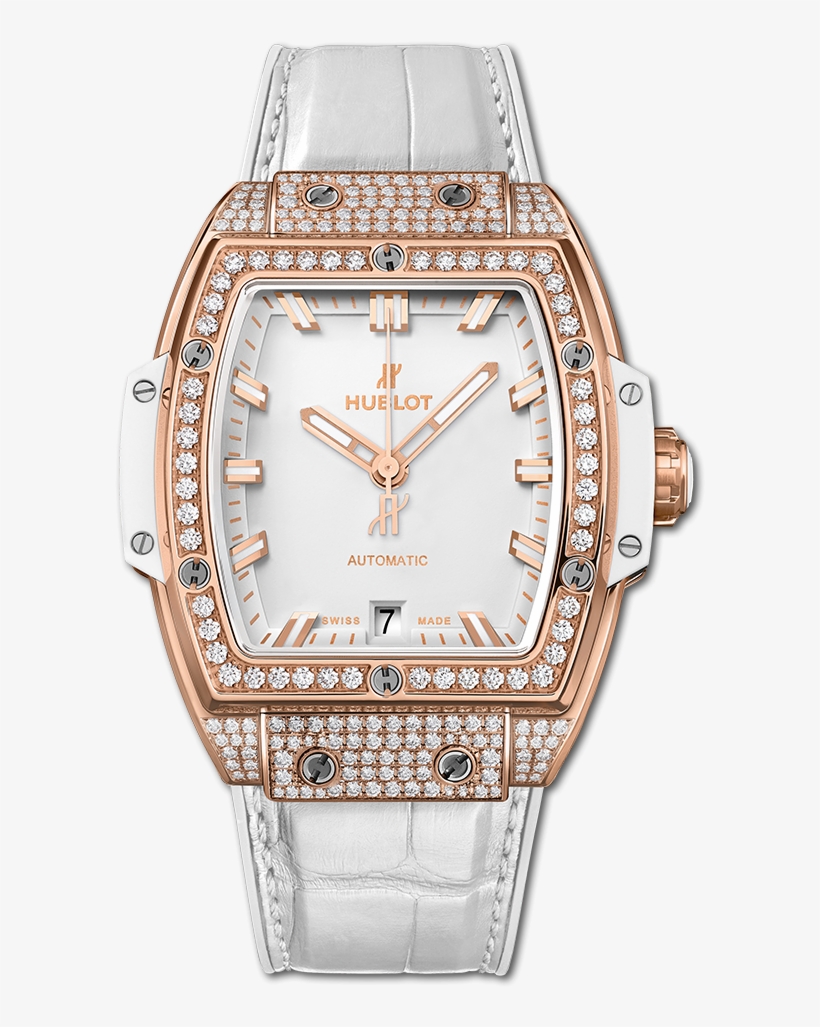 Spirit Of Big Bang King Gold White Pavé - Spirit Of Big Bang 39mm, transparent png