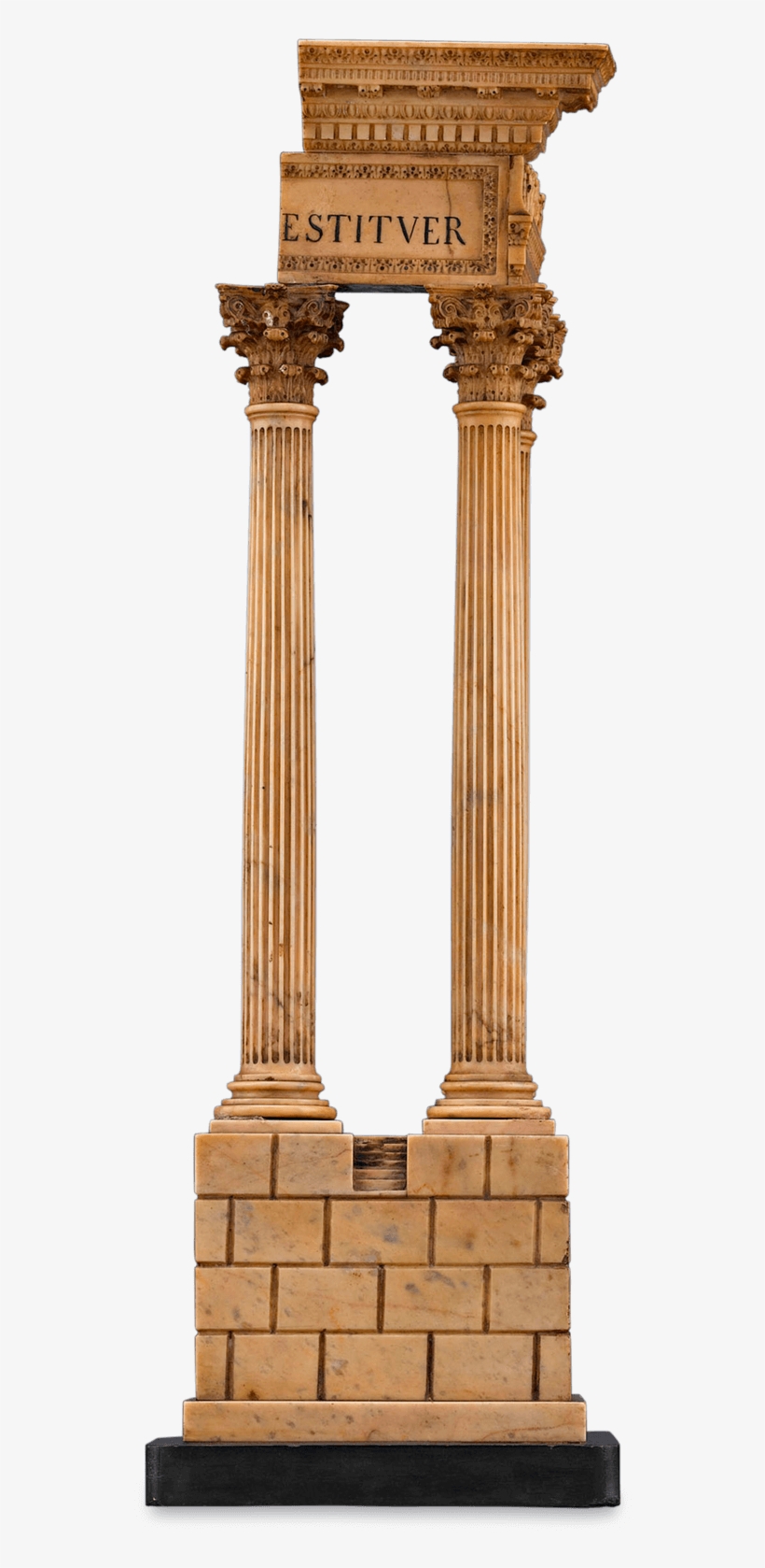 Antique Objets D'art, Marble Sculpture, Grand Tour - Column, transparent png