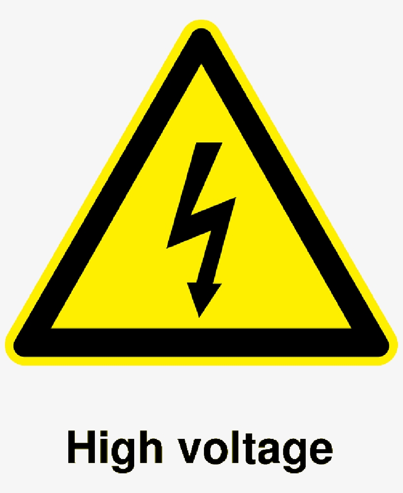 Sign Icon Symbol Safety Cartoon Signs Symbols - Warning High Voltage Vector, transparent png