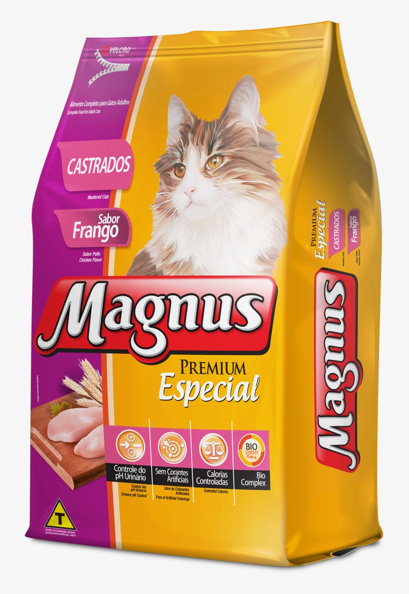 Magnus Premium Especial - Ração Para Gatos Castrados, transparent png